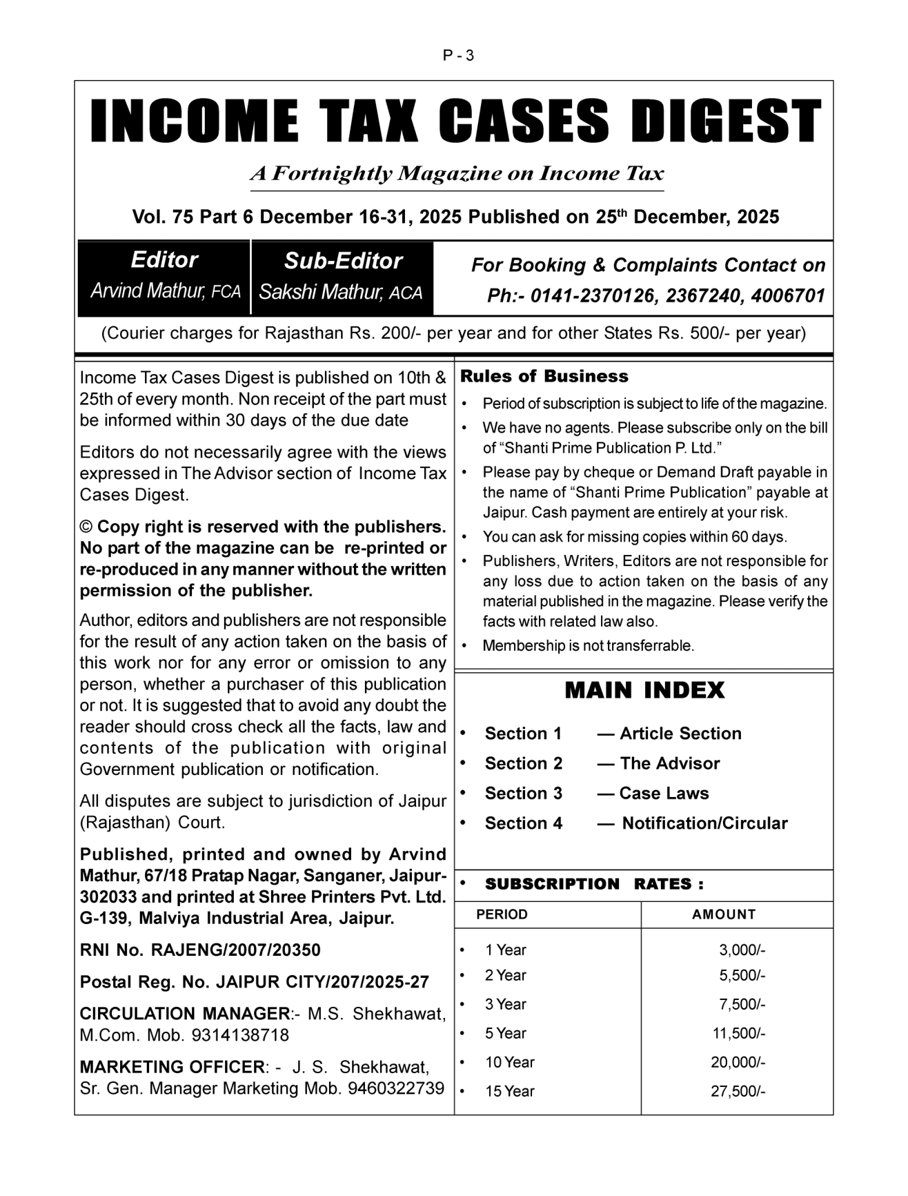 Income-Tax Cases Digest Magazine Page 1