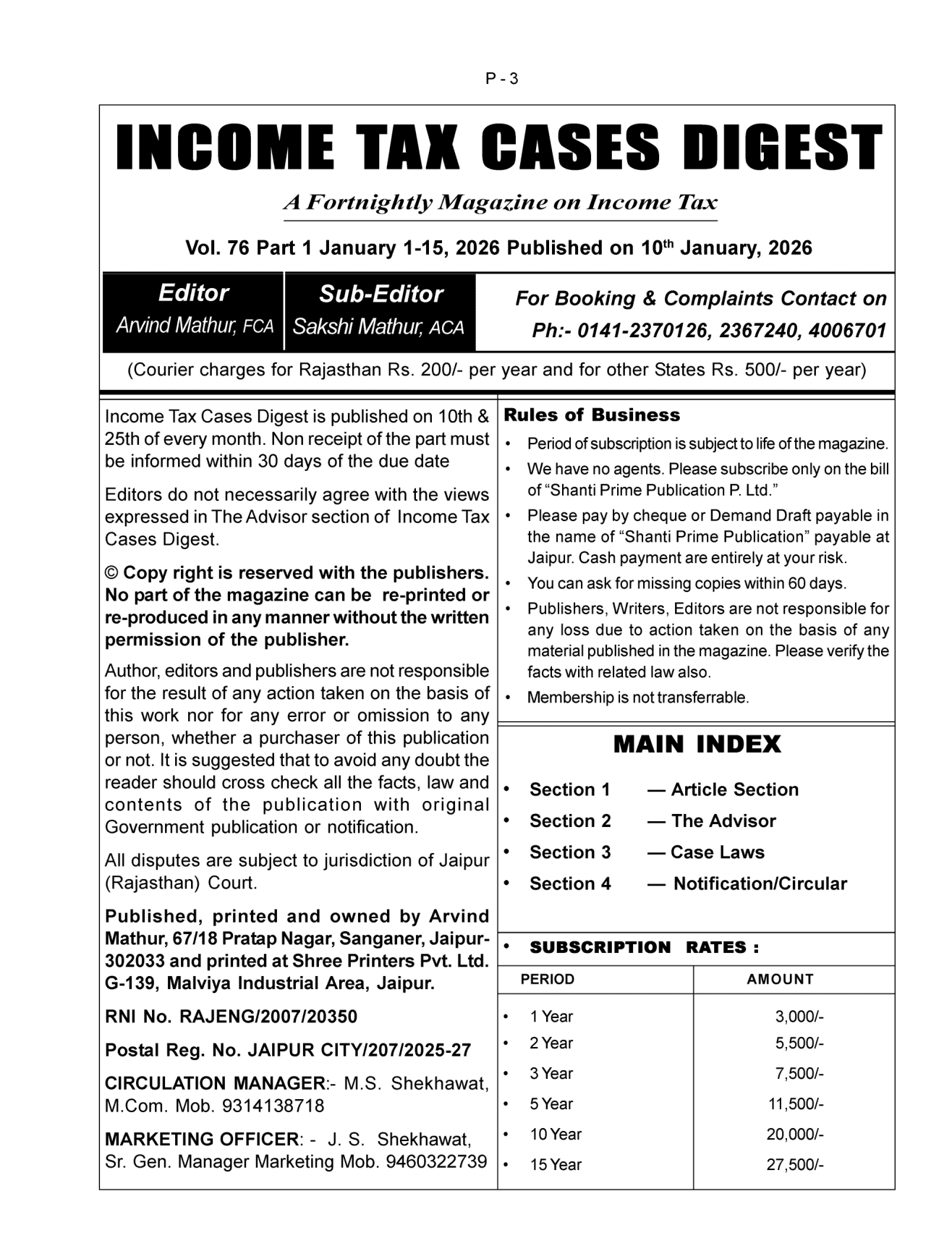 Income-Tax Cases Digest Magazine Page 1