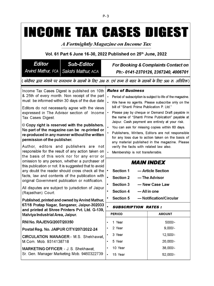 Income-Tax Cases Digest Magazine Page 1