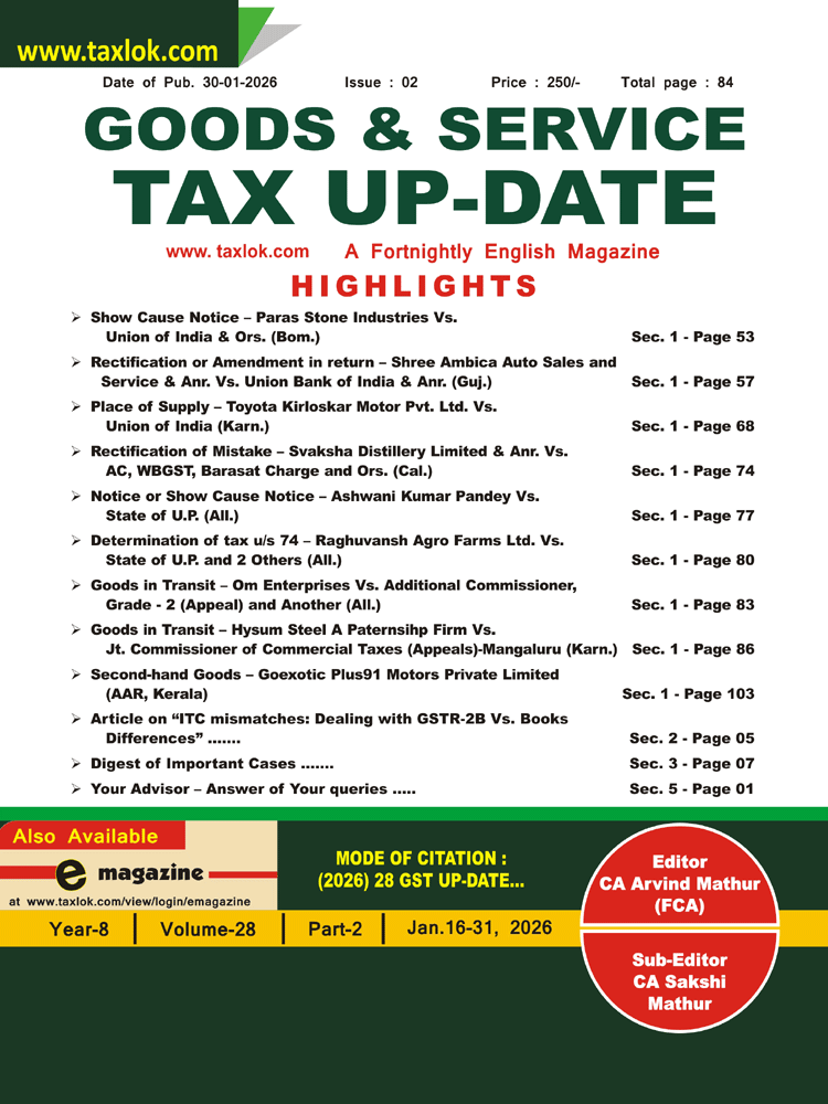 GST-Tax Update Magazine Cover