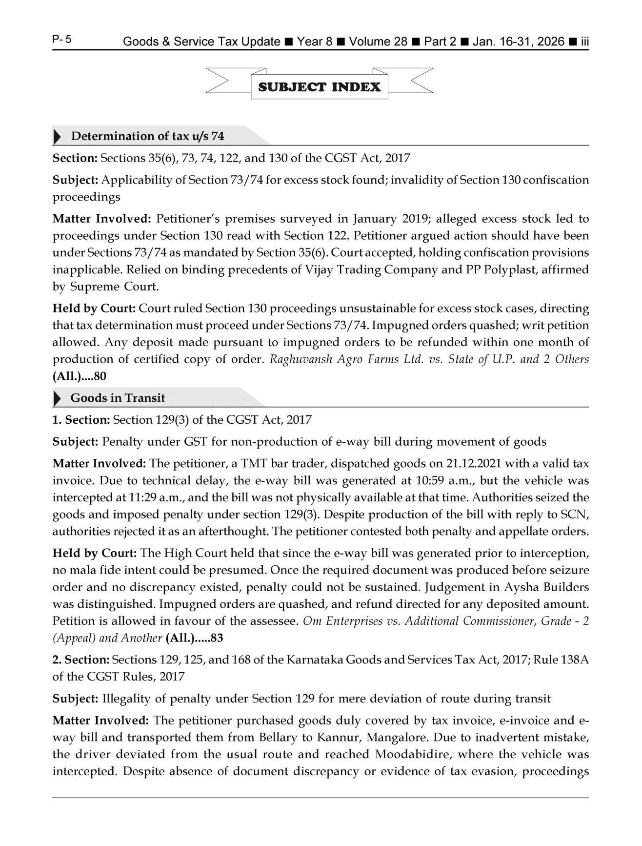 GST-Tax Update Magazine Page 3