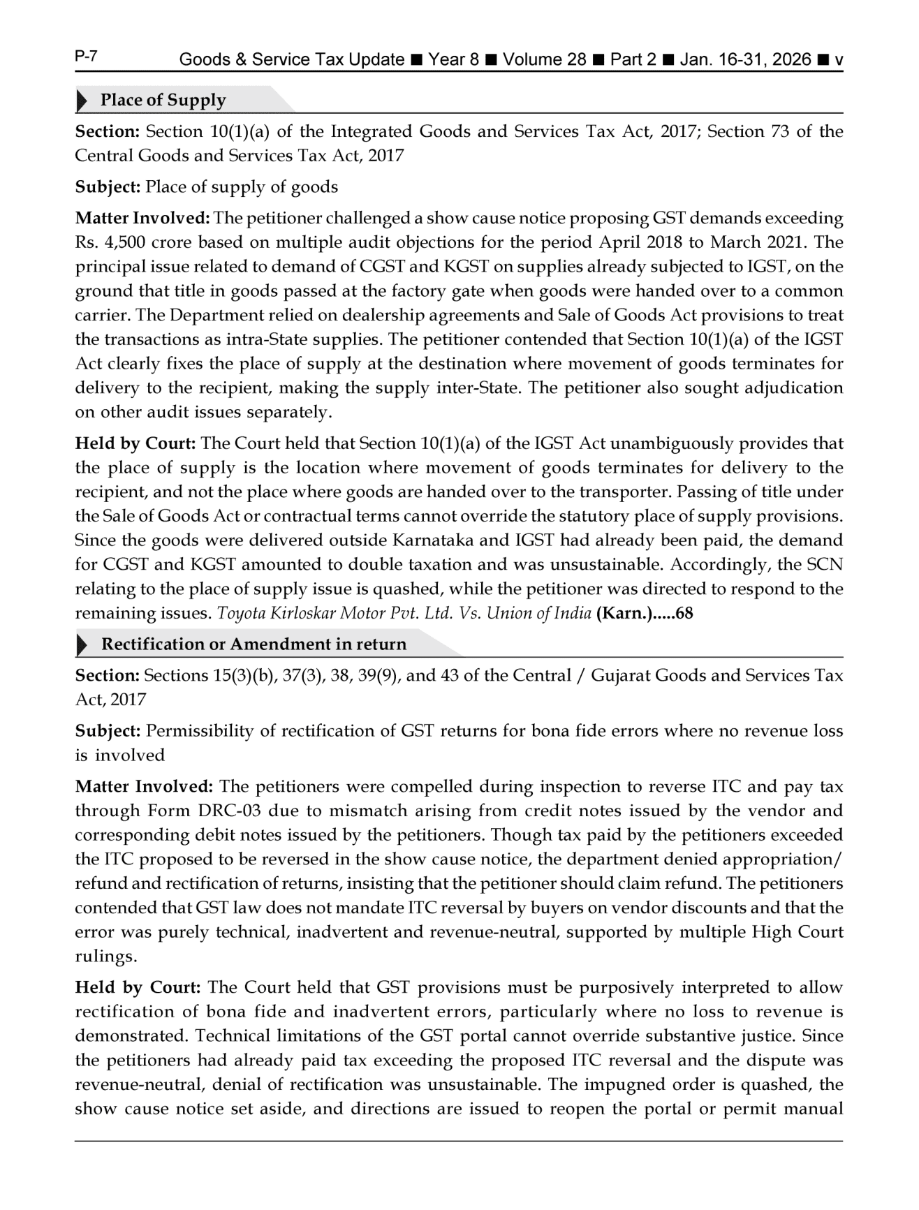 GST-Tax Update Magazine Page 5