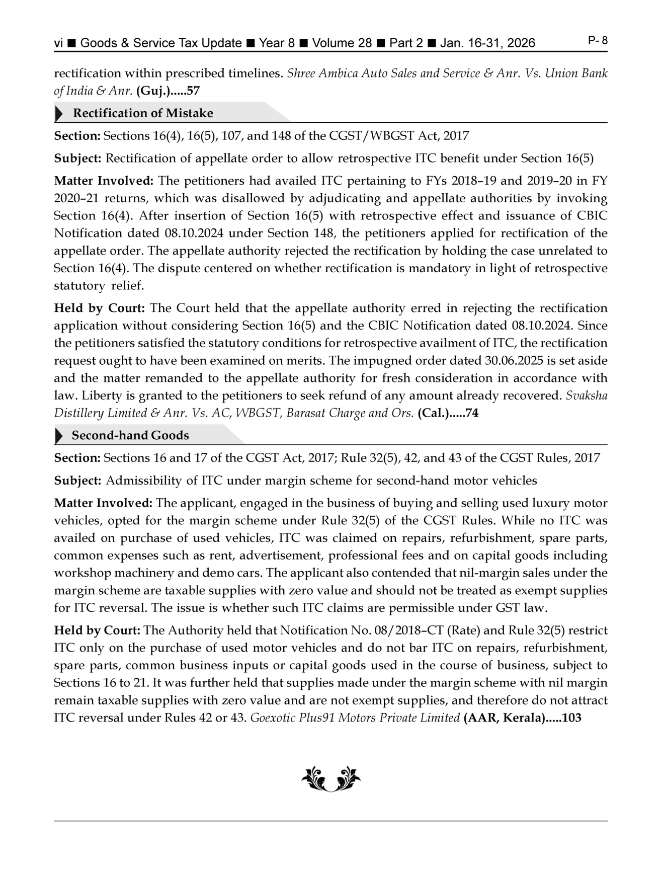 GST-Tax Update Magazine Page 6